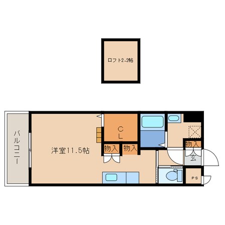 アンシャンテｆの物件間取画像